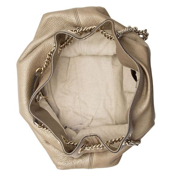 Gucci Metallic Leather Soho Medium Shoulder Bag - Picture 7 of 10